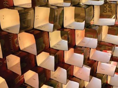 Caixas de leite reutilizadas viram elemento de controle solar em laboratório da Univali